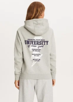 Sweaters En Hoodies<The Sting Back to school hoodie grijs gem&ecirc;leerd