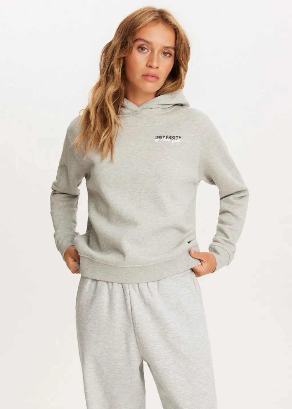 Sweaters En Hoodies<The Sting Back to school hoodie grijs gemêleerd