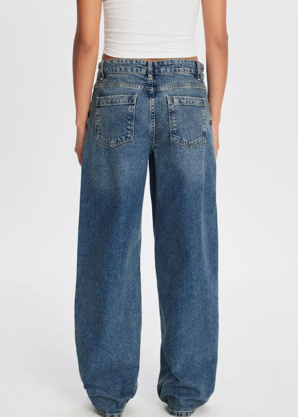 Jeans<The Sting Baggy jeans blauw, used dark