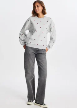 Sweaters En Hoodies<The Sting Balloon sweater middengrijs gem&ecirc;leerd