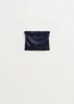 Tops<The Sting Bandeau top met pailletten donkerblauw