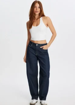 Jeans<The Sting Barrel fit jeans blauw rinsed