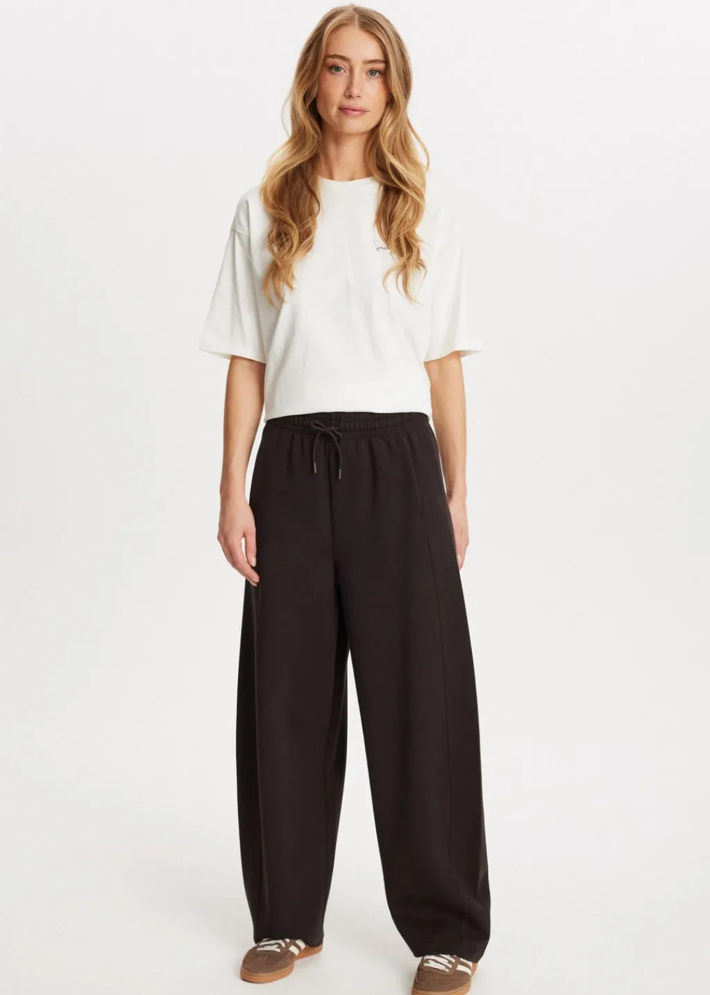 Broeken<The Sting Barrel sweatpants donkerbruin
