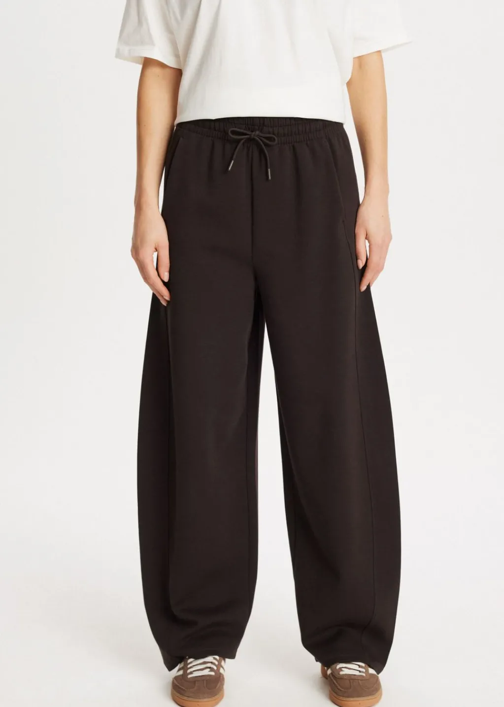 Broeken<The Sting Barrel sweatpants donkerbruin