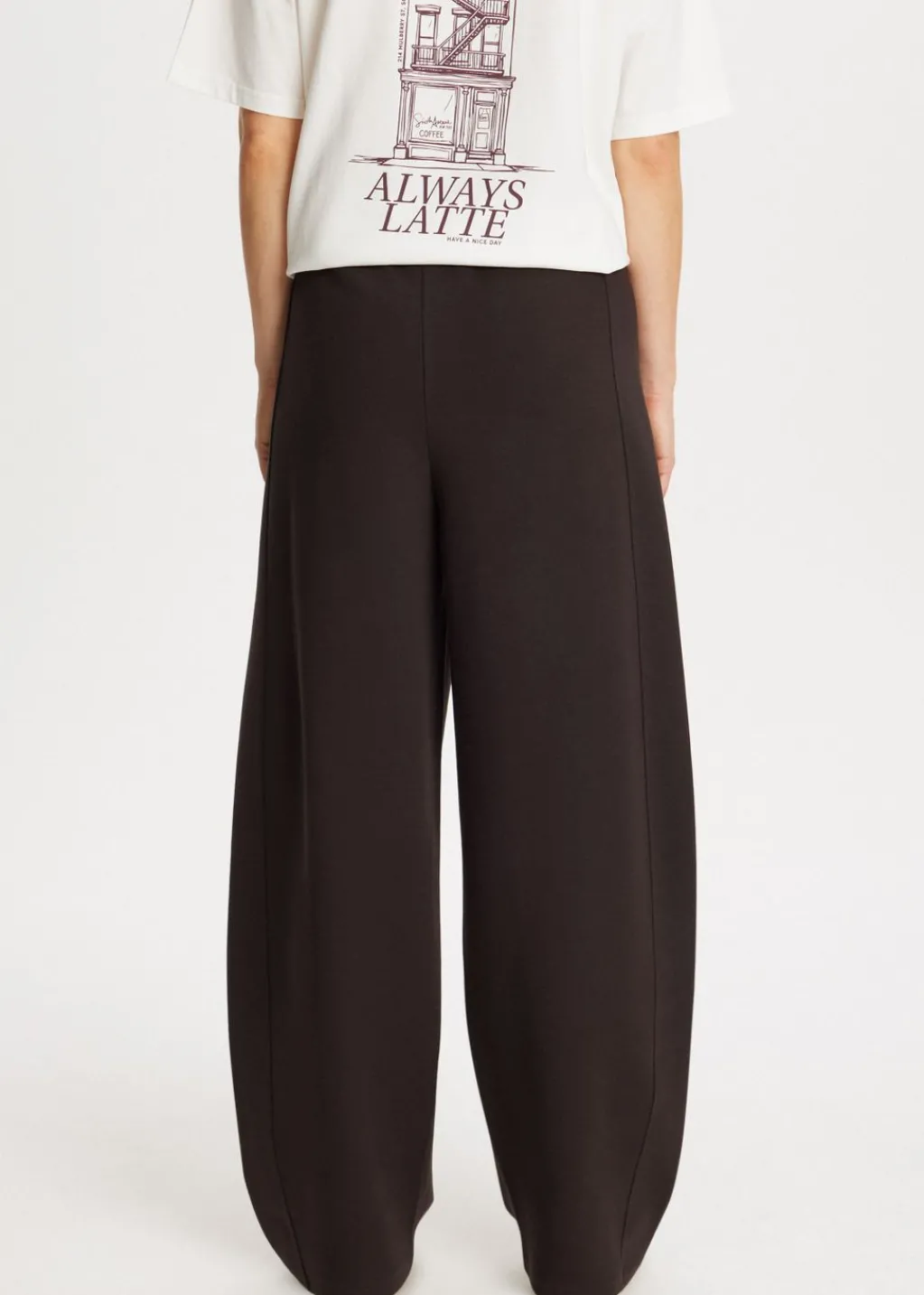Broeken<The Sting Barrel sweatpants donkerbruin