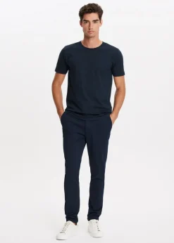 Basics|T-Shirts<The Sting Basic t-shirt donkerblauw