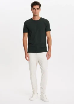 Basics|T-Shirts<The Sting Basic t-shirt groen, grijs