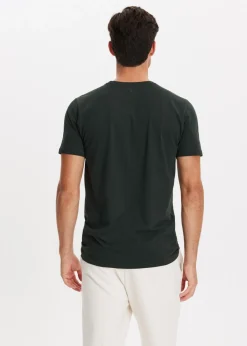 Basics|T-Shirts<The Sting Basic t-shirt groen, grijs