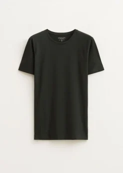 Basics|T-Shirts<The Sting Basic t-shirt groen, grijs