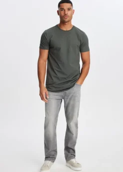 T-Shirts<The Sting Basic t-shirt groen, grijs