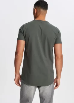 T-Shirts<The Sting Basic t-shirt groen, grijs