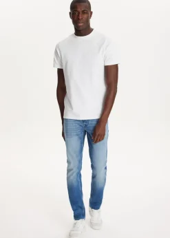 Jeans<The Sting Blake slim sweat jeans blauw, used middle