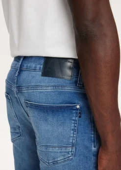 Jeans<The Sting Blake slim sweat jeans blauw, used middle