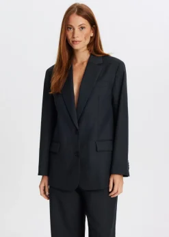 Blazers En Gilets<The Sting Blazer met melange look antraciet