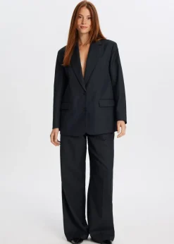 Blazers En Gilets<The Sting Blazer met melange look antraciet