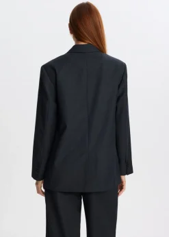 Blazers En Gilets<The Sting Blazer met melange look antraciet