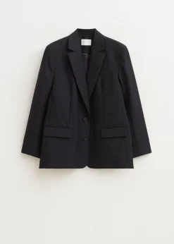 Blazers En Gilets<The Sting Blazer met melange look antraciet