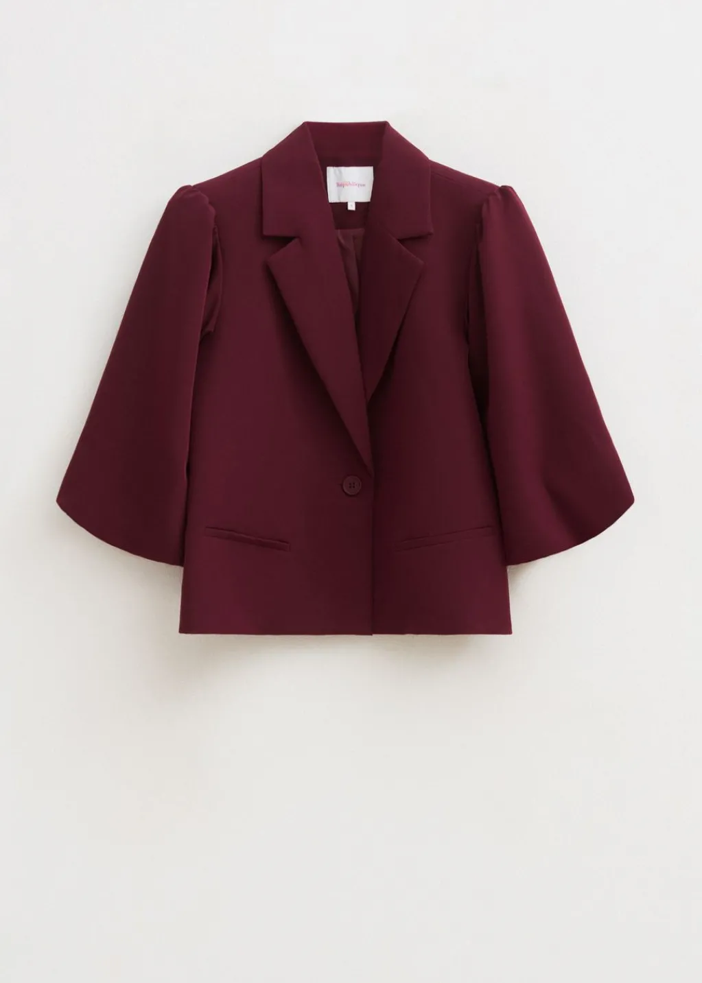Blazers En Gilets<The Sting Blazer met pofmouwen bordeaux