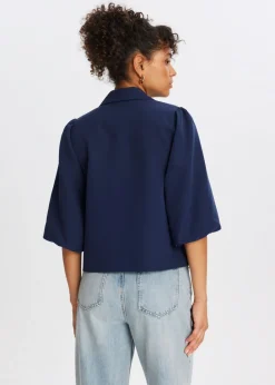 Blazers En Gilets<The Sting Blazer met pofmouwen donkerblauw