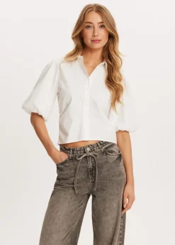 Blouses<The Sting Blouse met balloonmouwen wit
