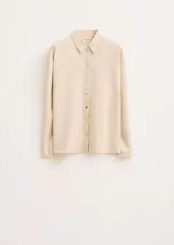 Blouses<The Sting Blouse met knoopdetail lichtzand