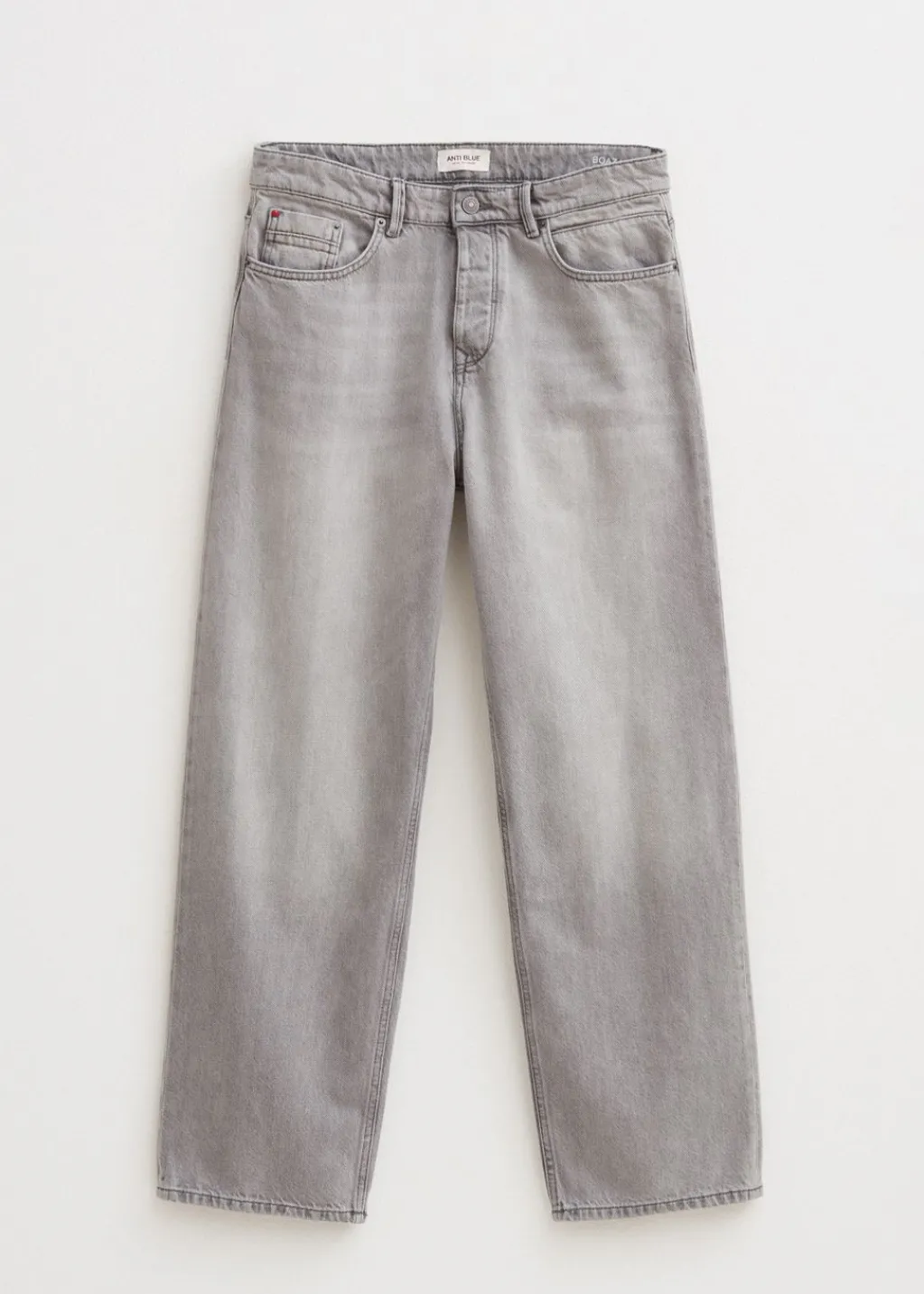 Jeans<The Sting Boaz wide leg jeans grijs, used middle