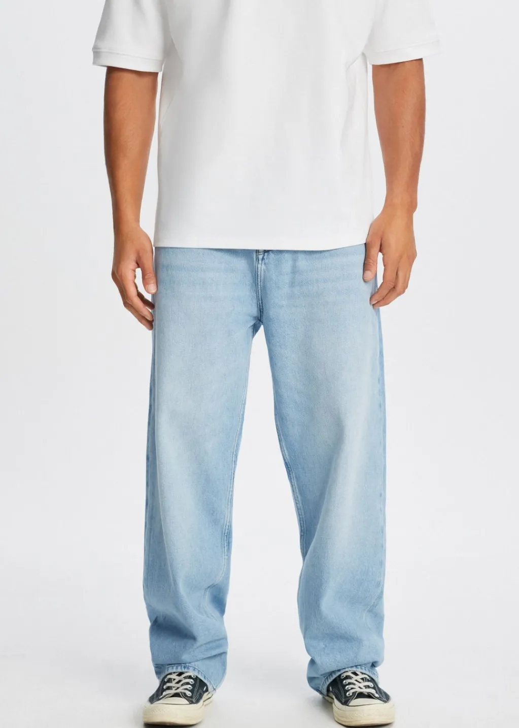 Jeans<The Sting Boaz wide leg jeans blauw, used light
