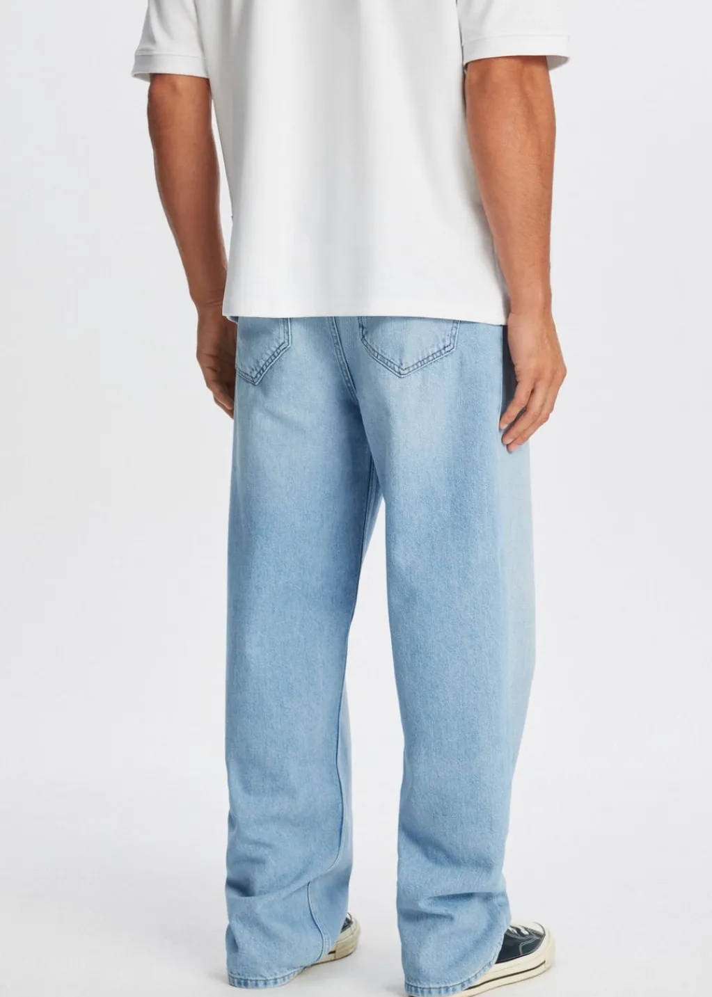 Jeans<The Sting Boaz wide leg jeans blauw, used light