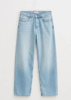 Jeans<The Sting Boaz wide leg jeans blauw, used light