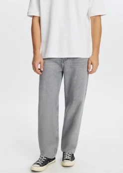 Jeans<The Sting Bob loose fit jeans grijs, used light