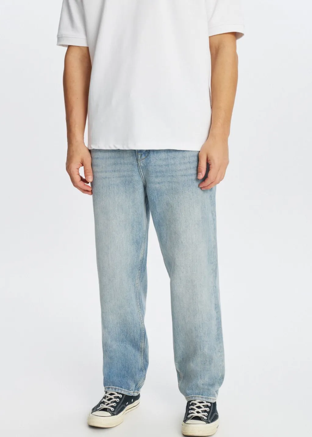 Jeans<The Sting Bob loose fit jeans blauw, used light