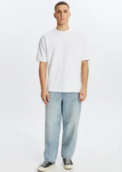 Jeans<The Sting Bob loose fit jeans blauw, used light