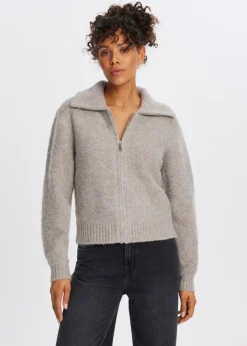 Truien En Vesten<The Sting Bouclé vest taupe