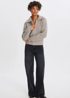 Truien En Vesten<The Sting Bouclé vest taupe