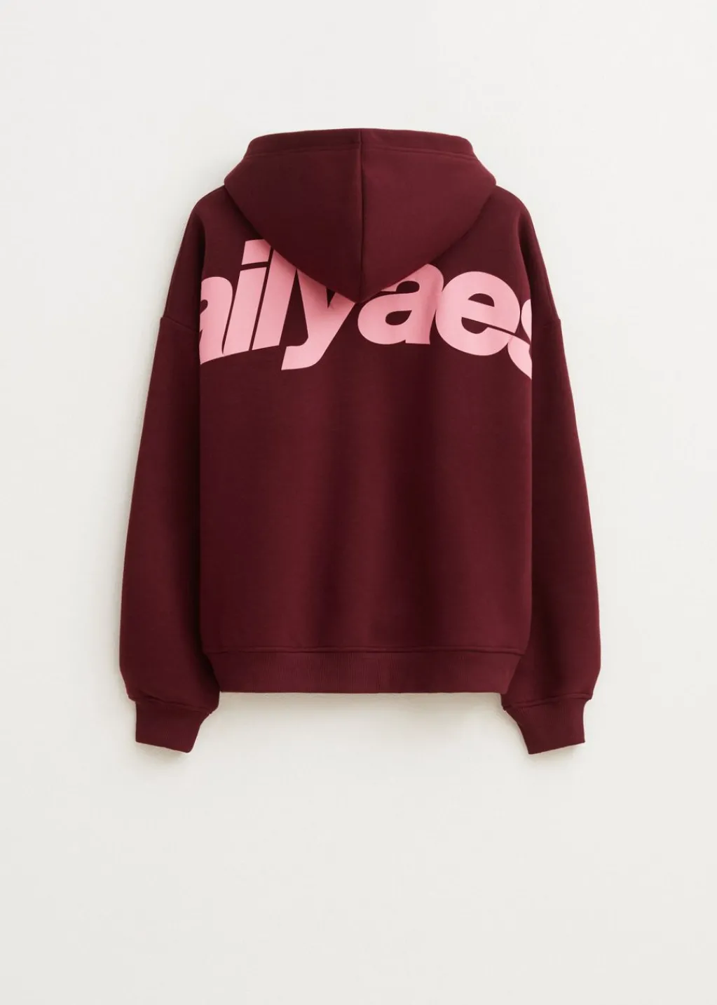 Sweaters En Hoodies<The Sting Boxy hoodie met backprint bordeaux