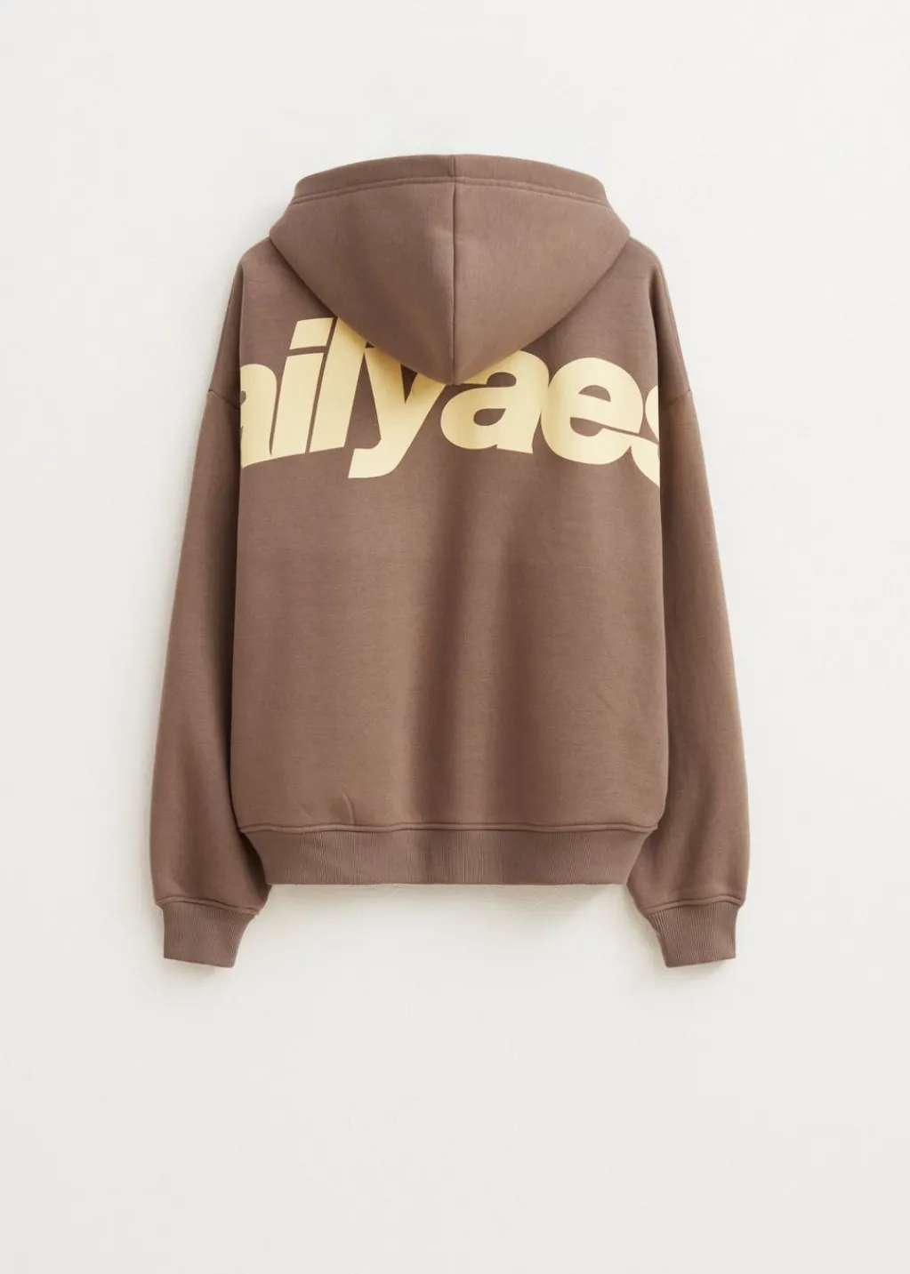 Sweaters En Hoodies<The Sting Boxy hoodie met backprint taupe, dark