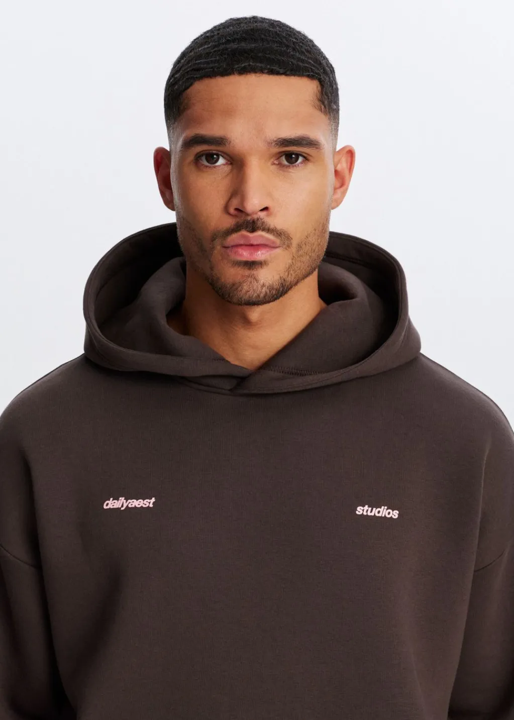 Sweaters En Hoodies<The Sting Boxy hoodie met backprint bruin