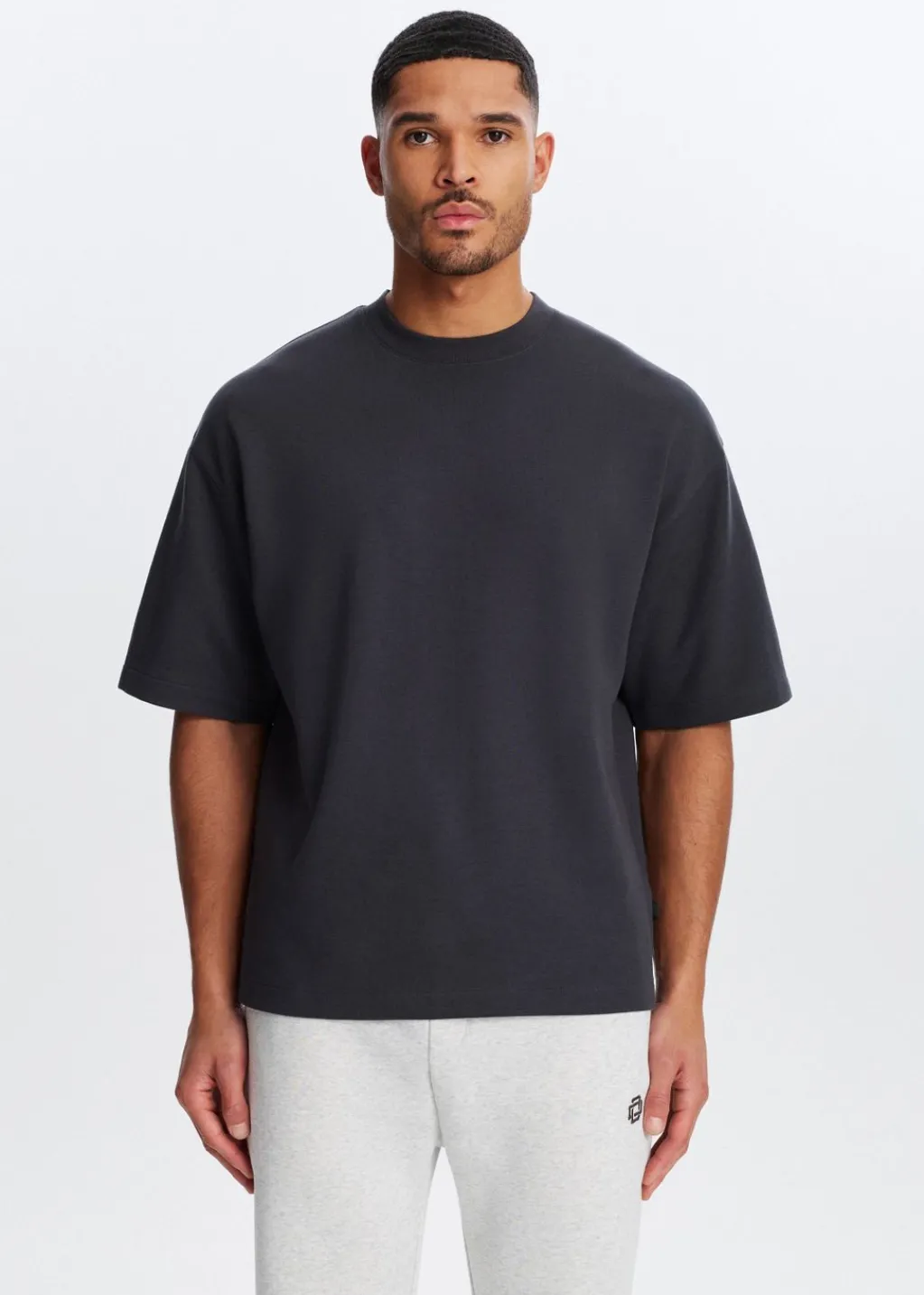 T-Shirts<The Sting Boxy T-shirt grijs, houtskool
