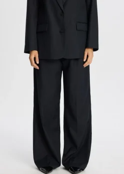 Broeken<The Sting Broek met melange look antraciet