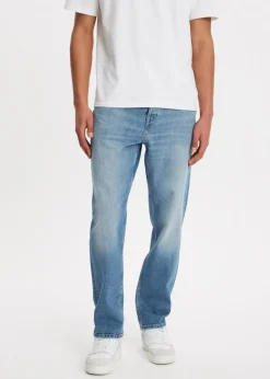 Jeans<The Sting Bruce relaxed tapered jeans blauw, used middle