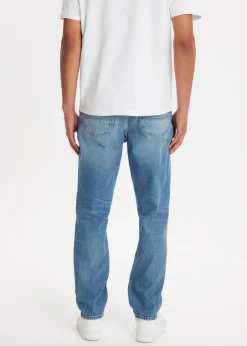 Jeans<The Sting Bruce relaxed tapered jeans blauw, used middle