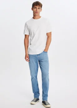 Jeans<The Sting Bruce relaxed tapered jeans blauw, used light