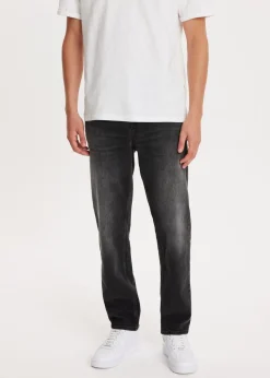 Jeans<The Sting Bruce relaxed tapered jeans zwart, used dark