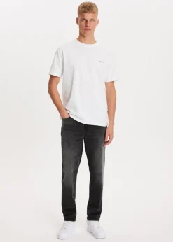 Jeans<The Sting Bruce relaxed tapered jeans zwart, used dark