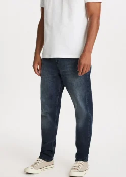 Jeans<The Sting Bruce relaxed tapered jeans blauw zwart