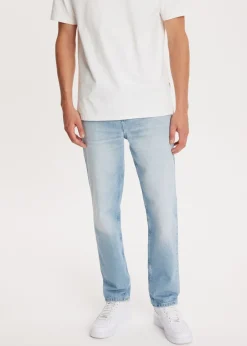 Jeans<The Sting Bruce relaxed tapered jeans blauw, used light