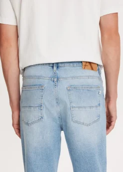 Jeans<The Sting Bruce relaxed tapered jeans blauw, used light