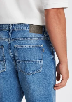 Jeans<The Sting Bruno straight leg jeans blauw, used middle