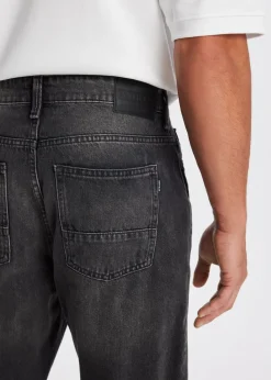 Jeans<The Sting Bruno straight leg jeans zwart, used dark
