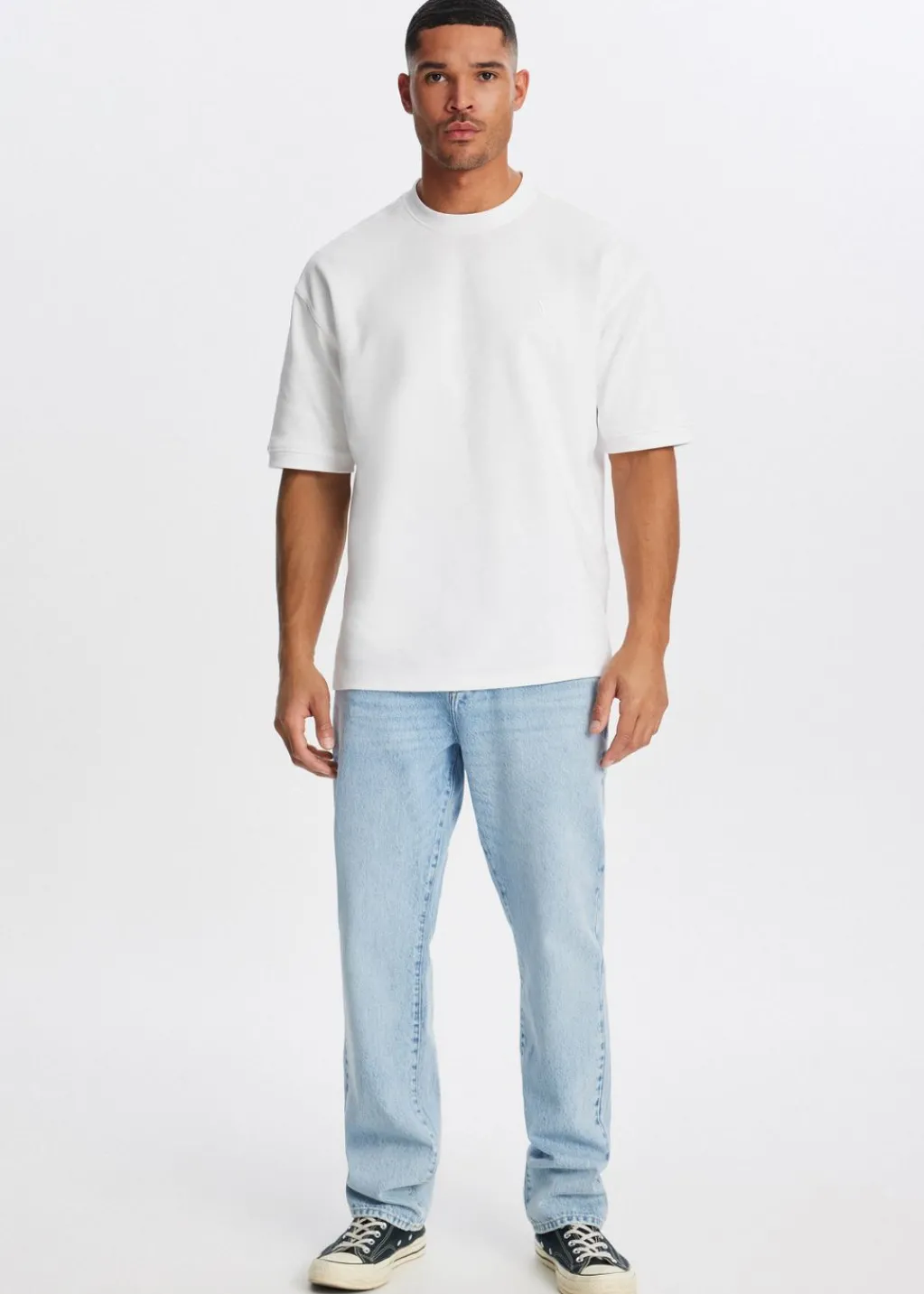 Jeans<The Sting Bruno straight leg jeans blauw, used light